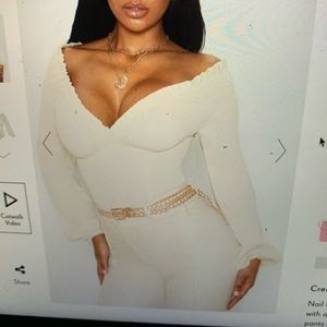 Cream Cup Bodysuit